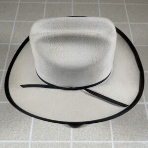 ROCKMOUNT RANCHWEAR Double R 1760 Cowboy Hat 7 1/4 100% Wool Made In USA Western